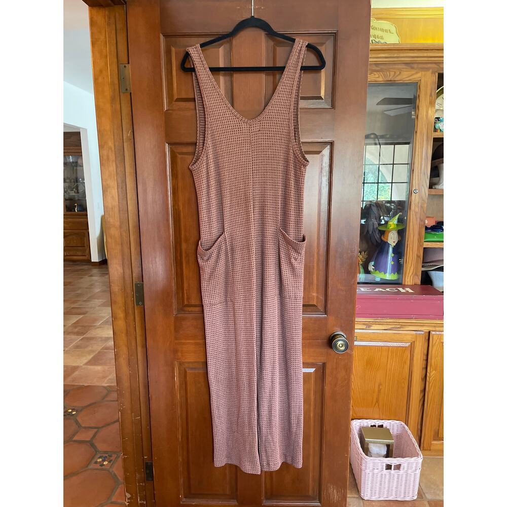 BUCKET LIST WAFFLE OAHU  WIDE LEG JUMPSUIT SIZE SMALL - Picture 6 of 7